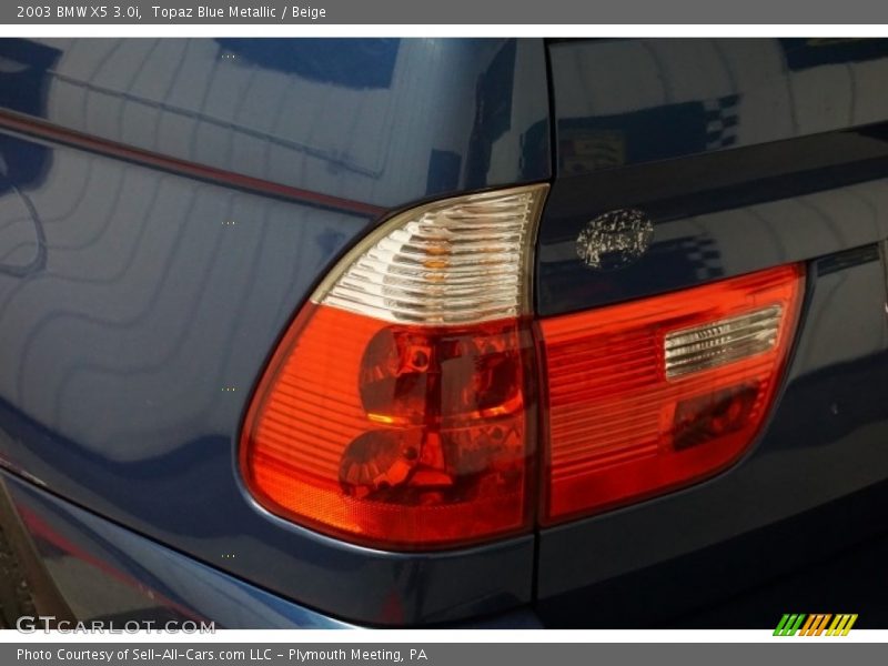 Topaz Blue Metallic / Beige 2003 BMW X5 3.0i