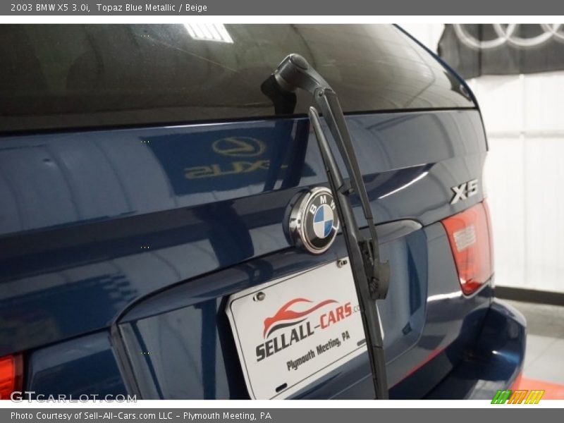 Topaz Blue Metallic / Beige 2003 BMW X5 3.0i