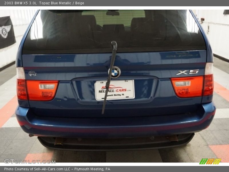 Topaz Blue Metallic / Beige 2003 BMW X5 3.0i