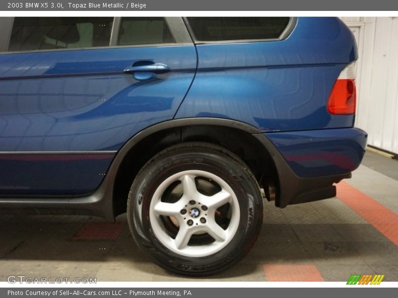 Topaz Blue Metallic / Beige 2003 BMW X5 3.0i