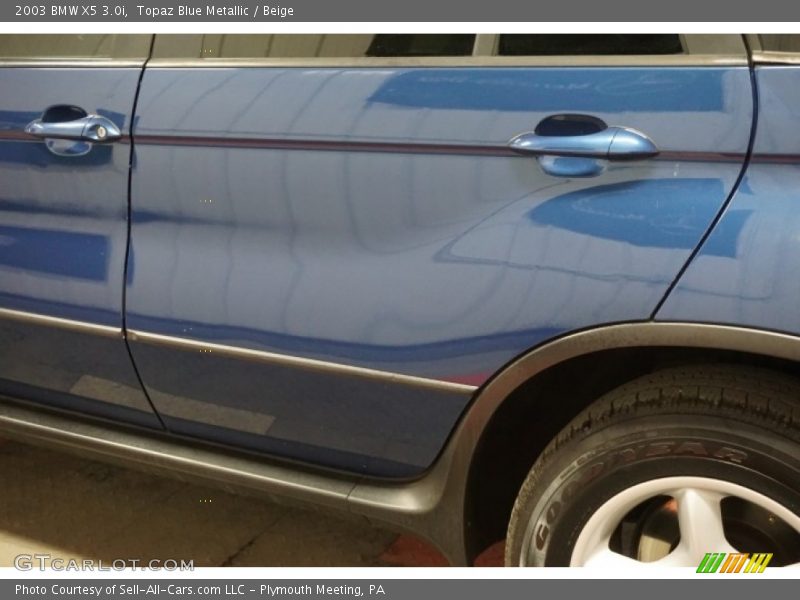 Topaz Blue Metallic / Beige 2003 BMW X5 3.0i