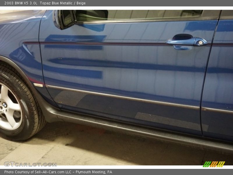 Topaz Blue Metallic / Beige 2003 BMW X5 3.0i