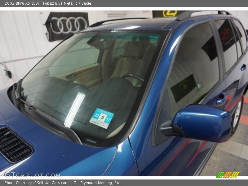 Topaz Blue Metallic / Beige 2003 BMW X5 3.0i