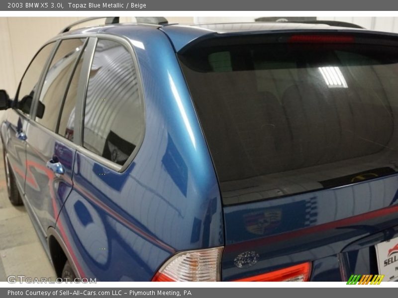 Topaz Blue Metallic / Beige 2003 BMW X5 3.0i