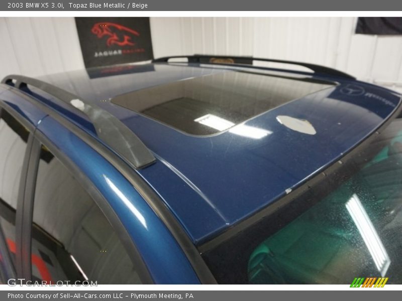 Topaz Blue Metallic / Beige 2003 BMW X5 3.0i