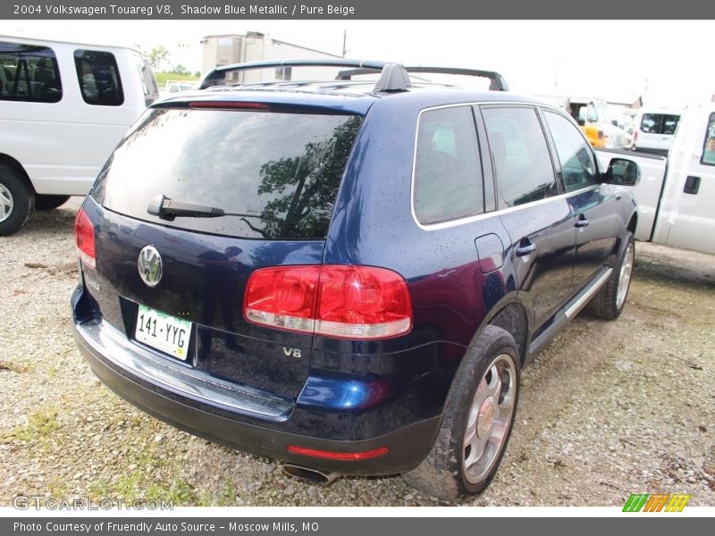 Shadow Blue Metallic / Pure Beige 2004 Volkswagen Touareg V8