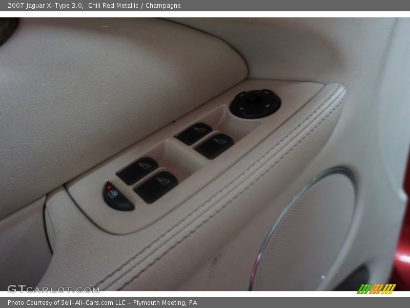 Chili Red Metallic / Champagne 2007 Jaguar X-Type 3.0