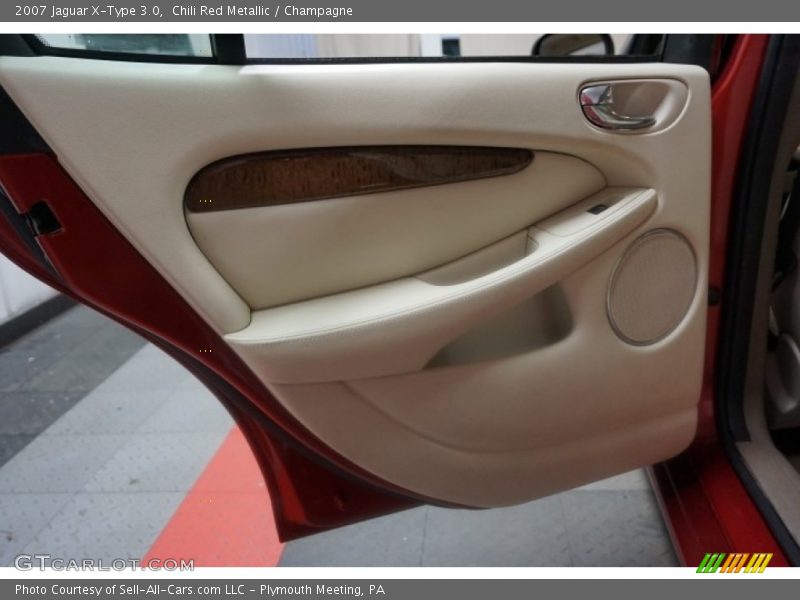 Chili Red Metallic / Champagne 2007 Jaguar X-Type 3.0