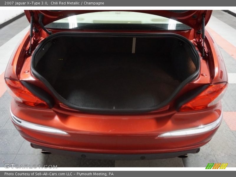 Chili Red Metallic / Champagne 2007 Jaguar X-Type 3.0