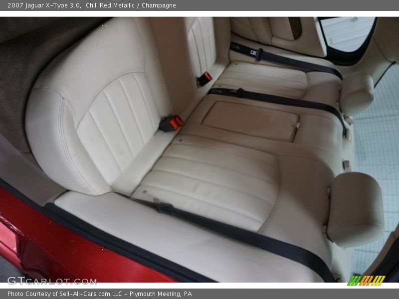 Chili Red Metallic / Champagne 2007 Jaguar X-Type 3.0