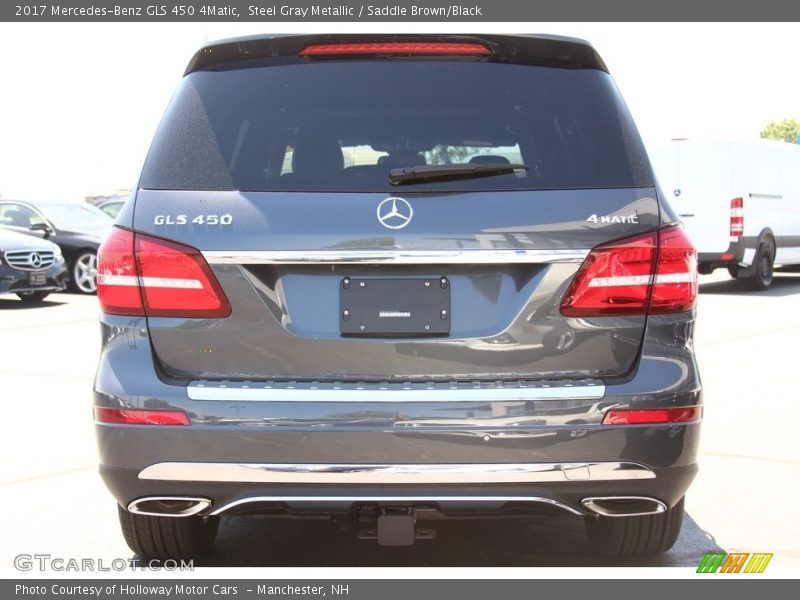 Steel Gray Metallic / Saddle Brown/Black 2017 Mercedes-Benz GLS 450 4Matic