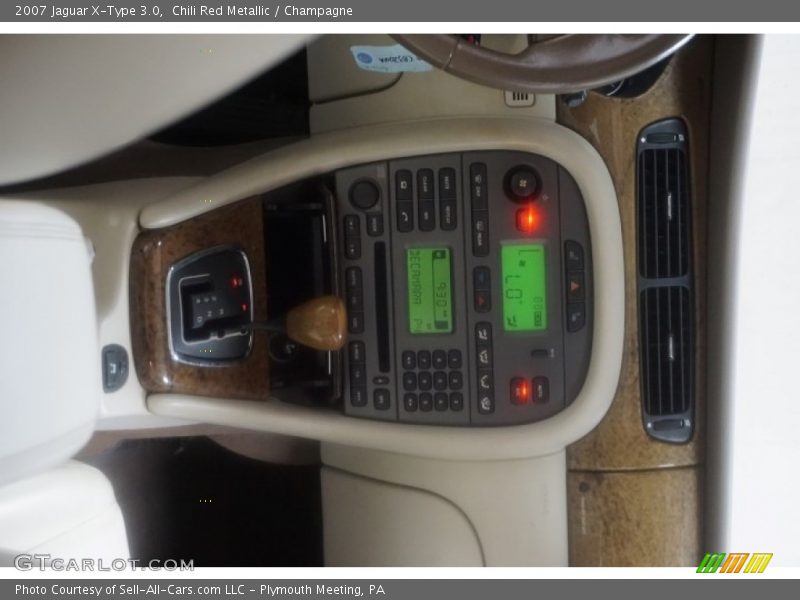 Chili Red Metallic / Champagne 2007 Jaguar X-Type 3.0