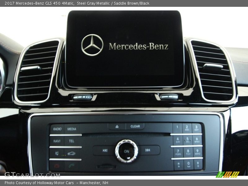 Steel Gray Metallic / Saddle Brown/Black 2017 Mercedes-Benz GLS 450 4Matic