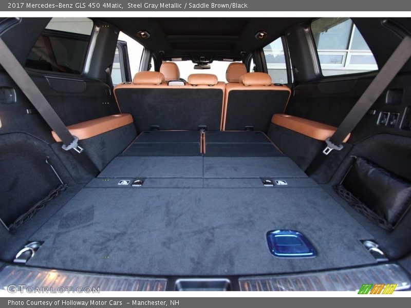 Steel Gray Metallic / Saddle Brown/Black 2017 Mercedes-Benz GLS 450 4Matic