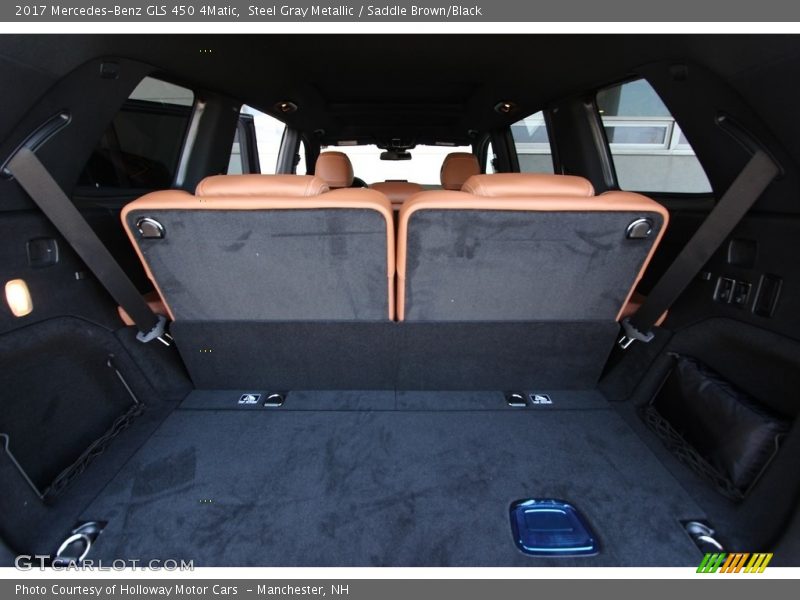 Steel Gray Metallic / Saddle Brown/Black 2017 Mercedes-Benz GLS 450 4Matic