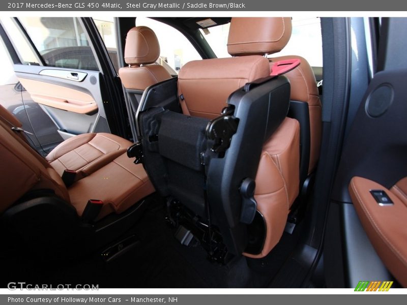Steel Gray Metallic / Saddle Brown/Black 2017 Mercedes-Benz GLS 450 4Matic