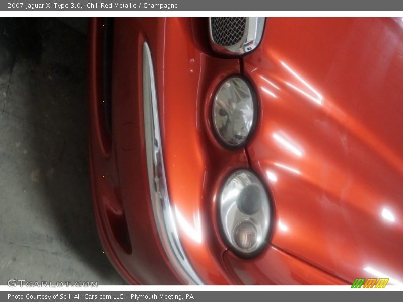 Chili Red Metallic / Champagne 2007 Jaguar X-Type 3.0