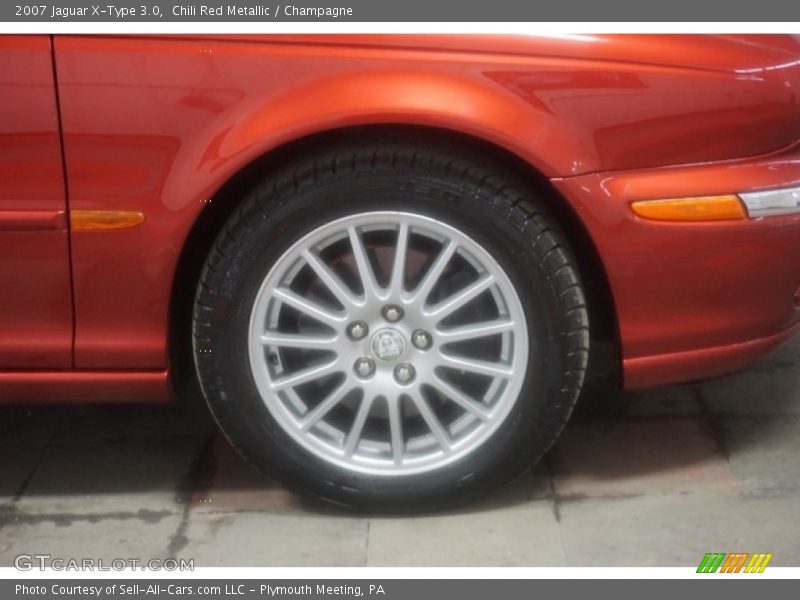 Chili Red Metallic / Champagne 2007 Jaguar X-Type 3.0