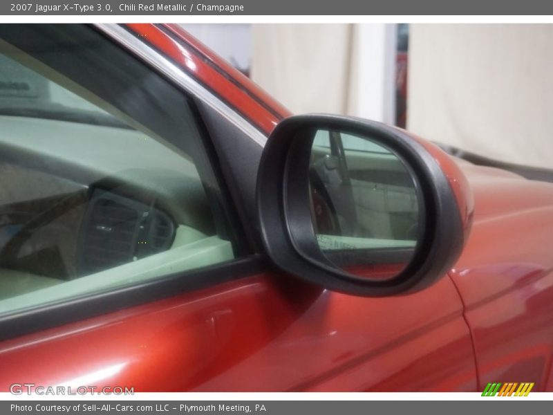 Chili Red Metallic / Champagne 2007 Jaguar X-Type 3.0