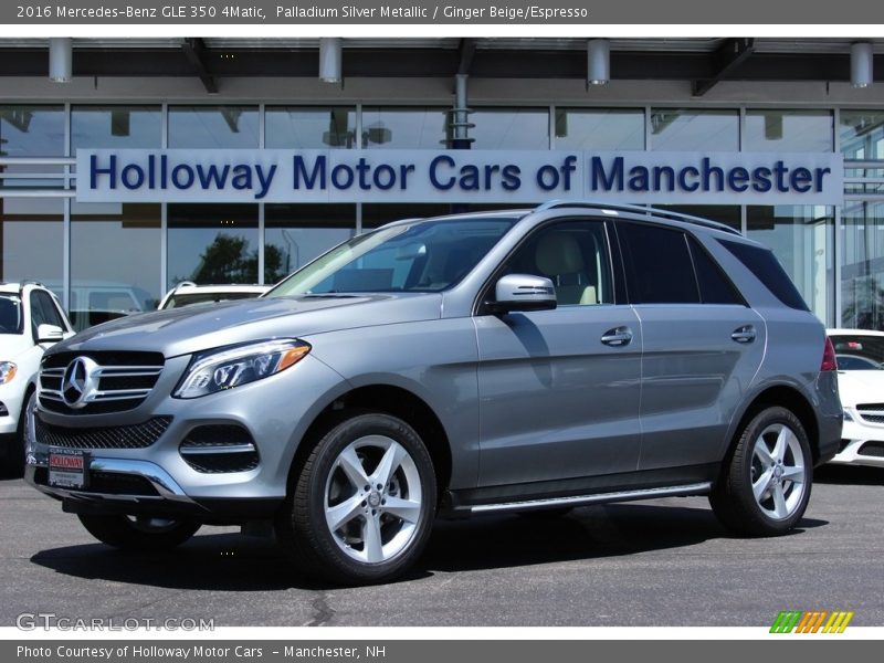 Palladium Silver Metallic / Ginger Beige/Espresso 2016 Mercedes-Benz GLE 350 4Matic