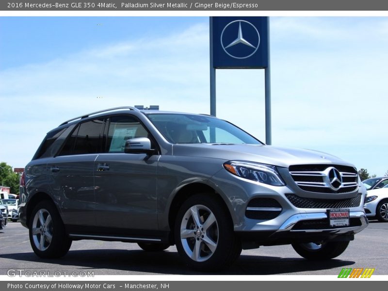 Palladium Silver Metallic / Ginger Beige/Espresso 2016 Mercedes-Benz GLE 350 4Matic