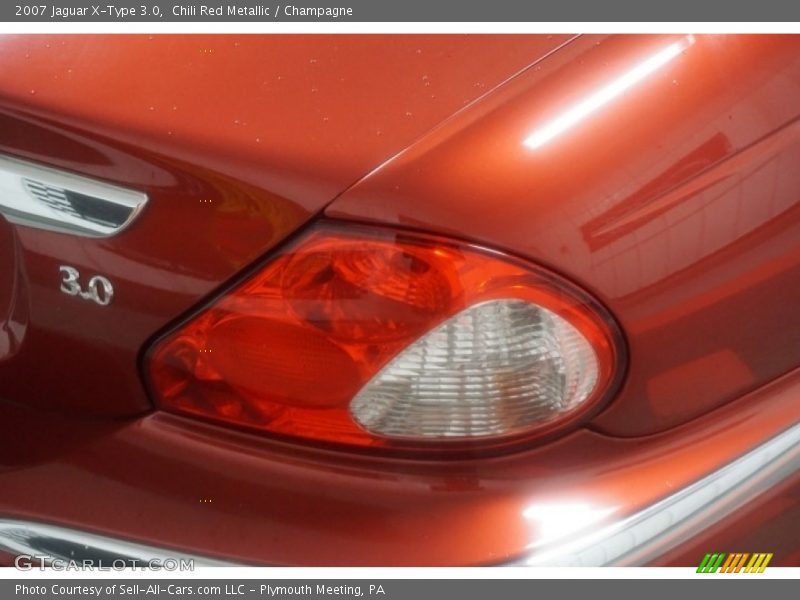 Chili Red Metallic / Champagne 2007 Jaguar X-Type 3.0