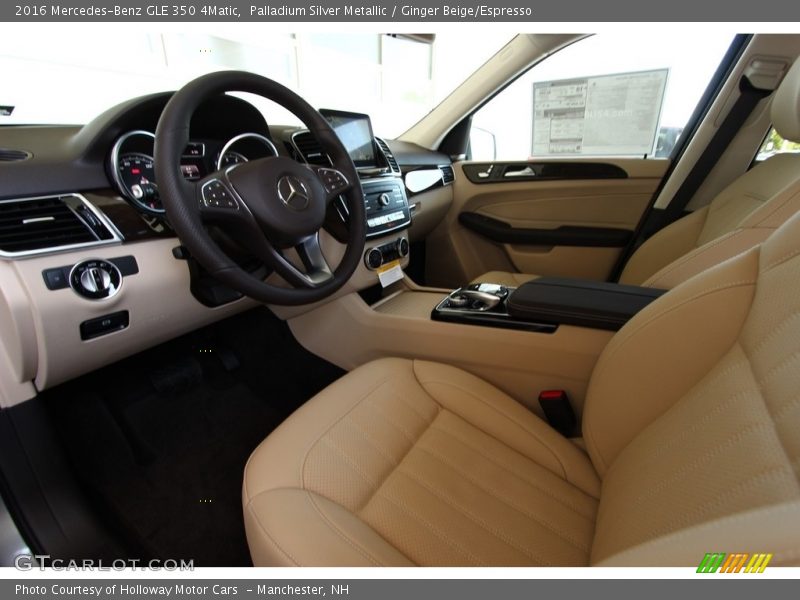 Palladium Silver Metallic / Ginger Beige/Espresso 2016 Mercedes-Benz GLE 350 4Matic