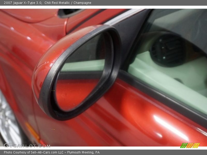 Chili Red Metallic / Champagne 2007 Jaguar X-Type 3.0