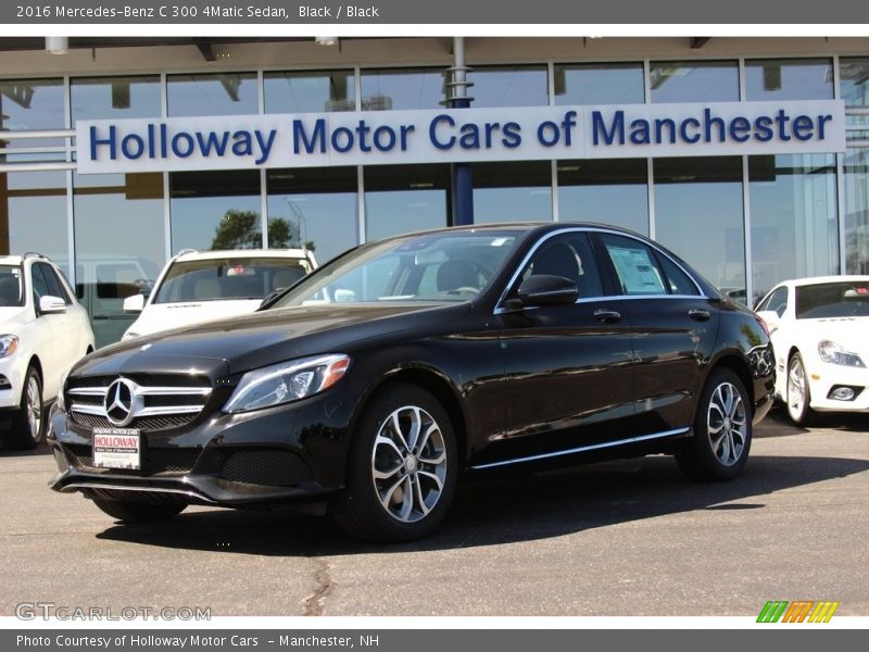 Black / Black 2016 Mercedes-Benz C 300 4Matic Sedan