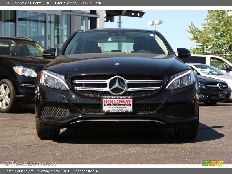 Black / Black 2016 Mercedes-Benz C 300 4Matic Sedan