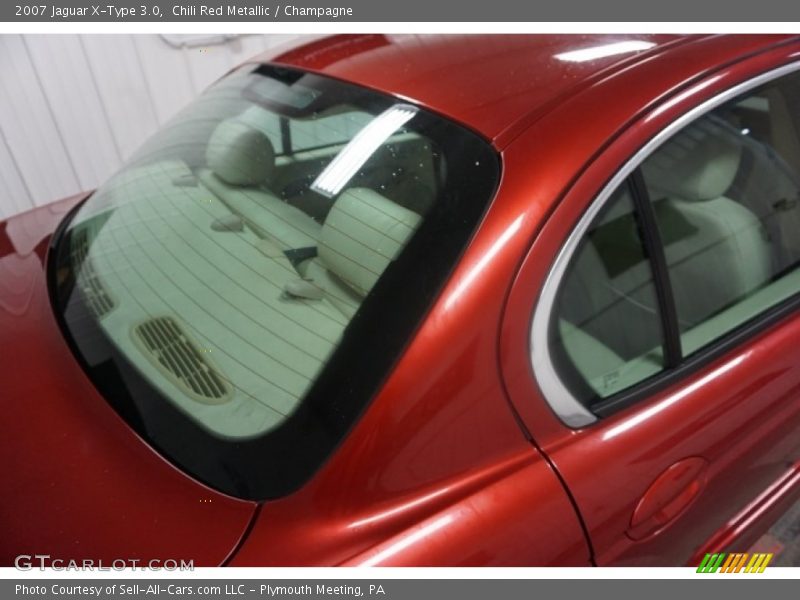Chili Red Metallic / Champagne 2007 Jaguar X-Type 3.0