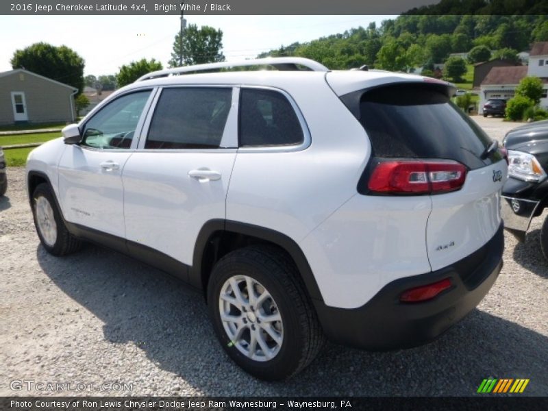 Bright White / Black 2016 Jeep Cherokee Latitude 4x4