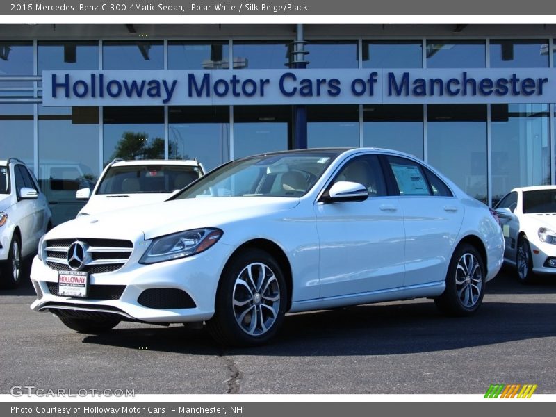 Polar White / Silk Beige/Black 2016 Mercedes-Benz C 300 4Matic Sedan