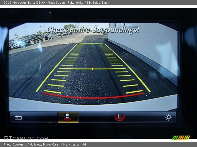 Polar White / Silk Beige/Black 2016 Mercedes-Benz C 300 4Matic Sedan