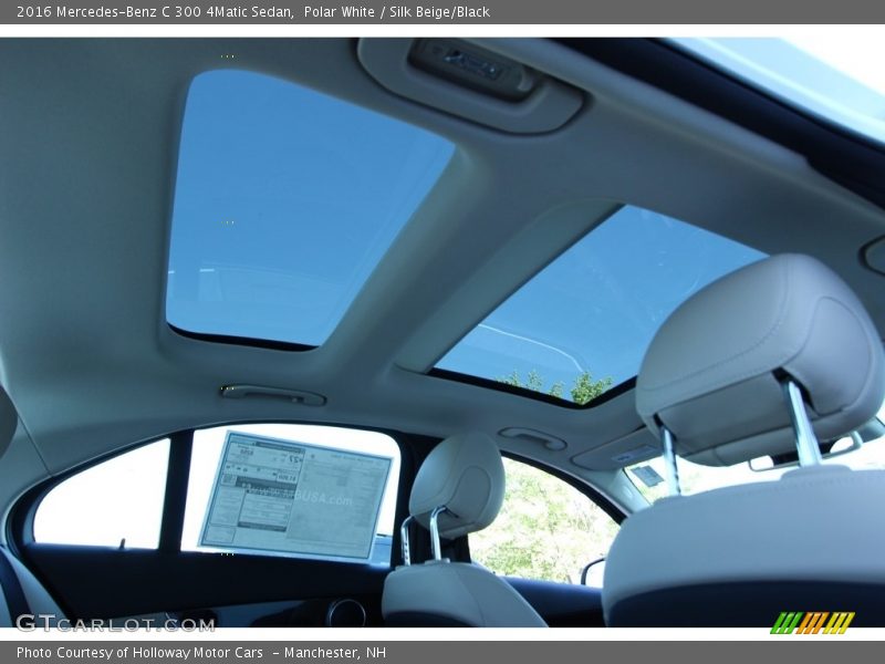 Polar White / Silk Beige/Black 2016 Mercedes-Benz C 300 4Matic Sedan