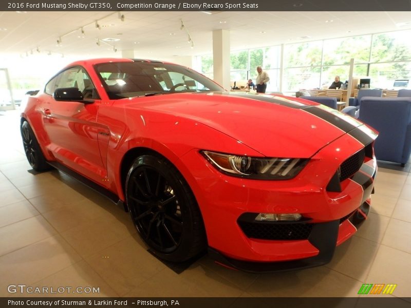 Front 3/4 View of 2016 Mustang Shelby GT350