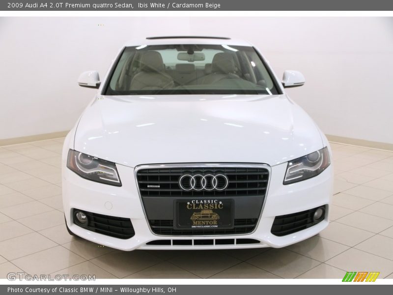 Ibis White / Cardamom Beige 2009 Audi A4 2.0T Premium quattro Sedan