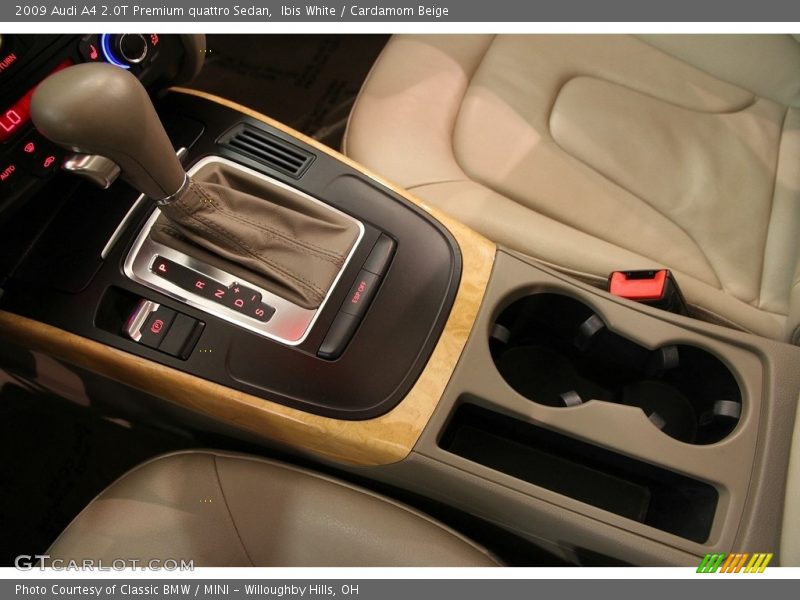 Ibis White / Cardamom Beige 2009 Audi A4 2.0T Premium quattro Sedan