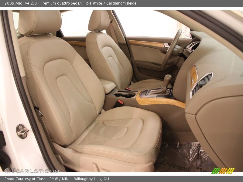 Ibis White / Cardamom Beige 2009 Audi A4 2.0T Premium quattro Sedan