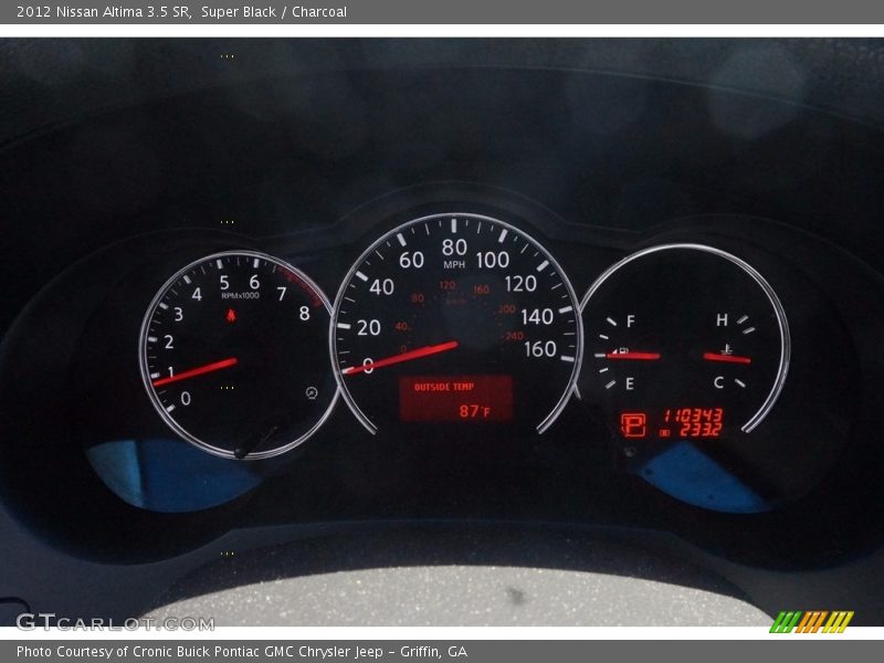 Super Black / Charcoal 2012 Nissan Altima 3.5 SR