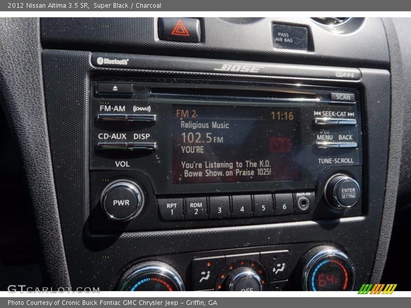 Super Black / Charcoal 2012 Nissan Altima 3.5 SR