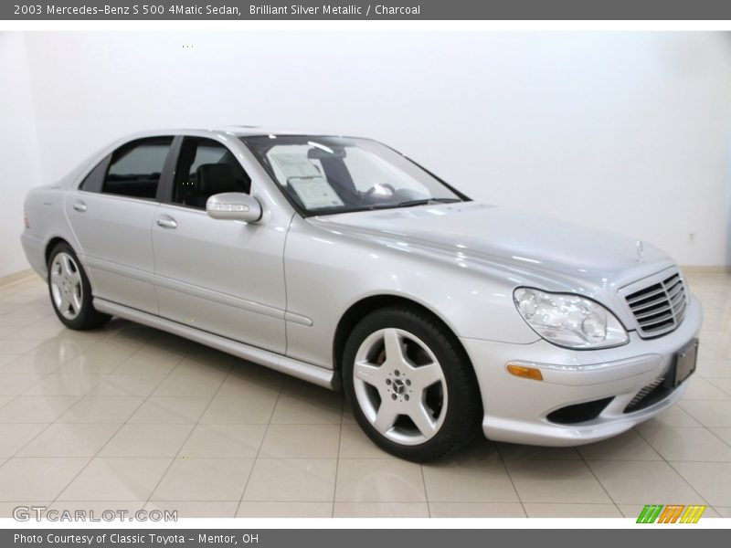 Brilliant Silver Metallic / Charcoal 2003 Mercedes-Benz S 500 4Matic Sedan
