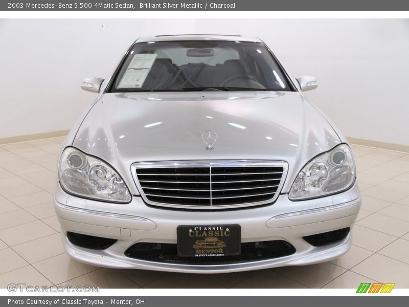 Brilliant Silver Metallic / Charcoal 2003 Mercedes-Benz S 500 4Matic Sedan