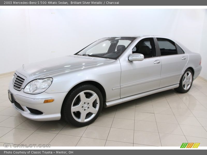 Brilliant Silver Metallic / Charcoal 2003 Mercedes-Benz S 500 4Matic Sedan