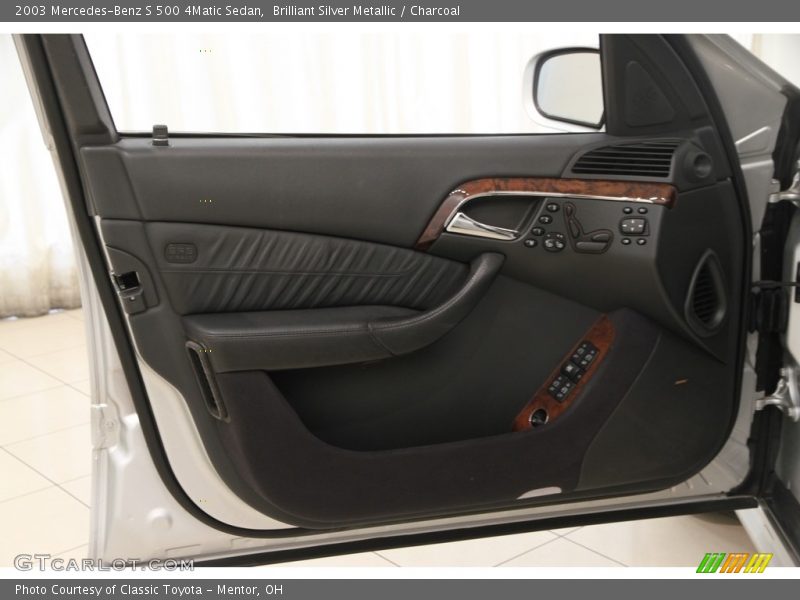 Brilliant Silver Metallic / Charcoal 2003 Mercedes-Benz S 500 4Matic Sedan