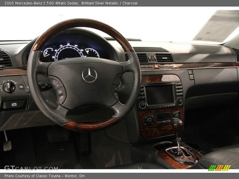 Brilliant Silver Metallic / Charcoal 2003 Mercedes-Benz S 500 4Matic Sedan