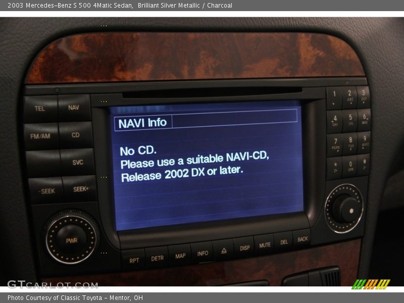 Brilliant Silver Metallic / Charcoal 2003 Mercedes-Benz S 500 4Matic Sedan