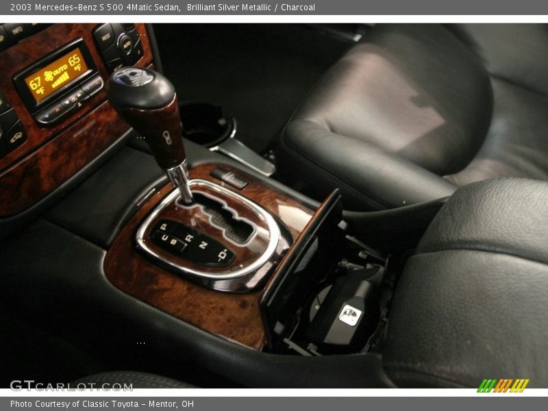 Brilliant Silver Metallic / Charcoal 2003 Mercedes-Benz S 500 4Matic Sedan