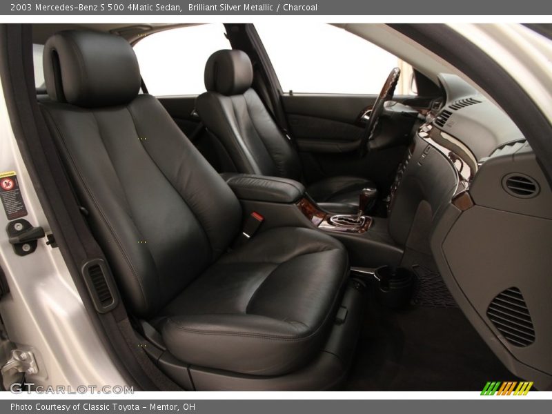 Brilliant Silver Metallic / Charcoal 2003 Mercedes-Benz S 500 4Matic Sedan
