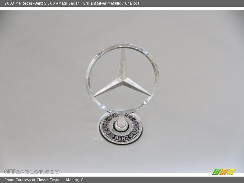 Brilliant Silver Metallic / Charcoal 2003 Mercedes-Benz S 500 4Matic Sedan